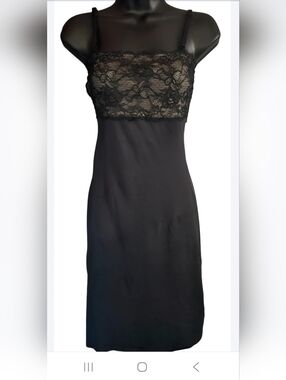 Black Lace Slip Dress